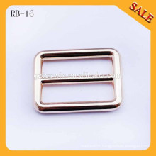 RB16 Light gold round connor metal adjustable bag buckle